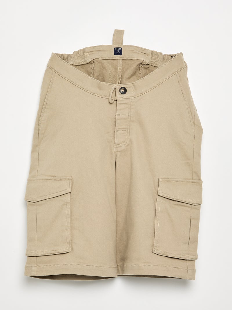 Bermuda molleton - collection facile à enfiler Beige - Kiabi