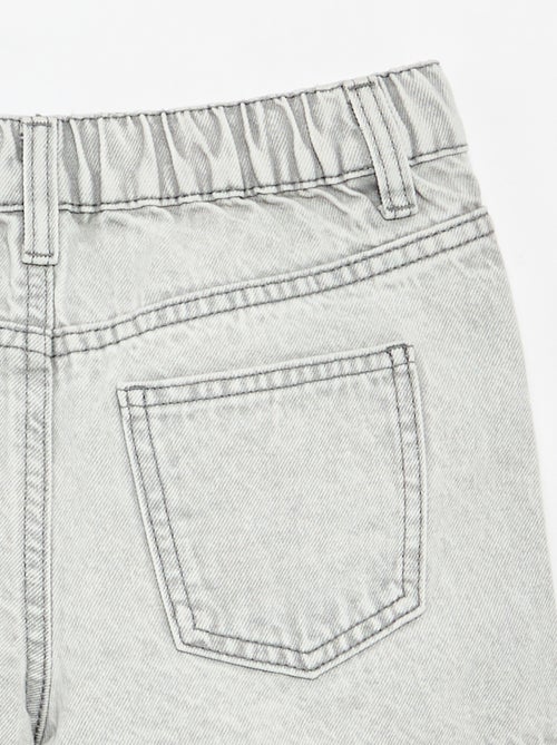 Bestickte Jeans-Shorts - Kiabi