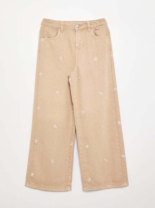 Bestickte Jeanshose - Kiabi