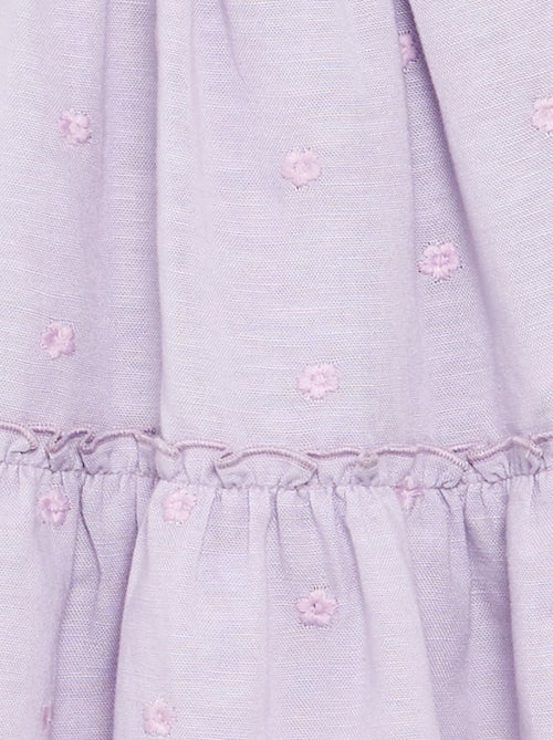 Besticktes ärmelloses Baumwollkleid - Kiabi Besticktes ärmelloses Baumwollkleid - Kiabi
