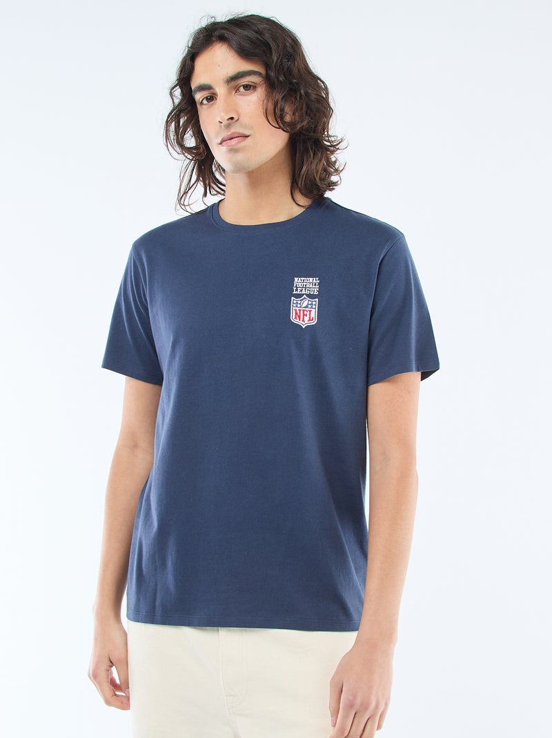 Besticktes T-Shirt \'NFL\' Blau - Kiabi