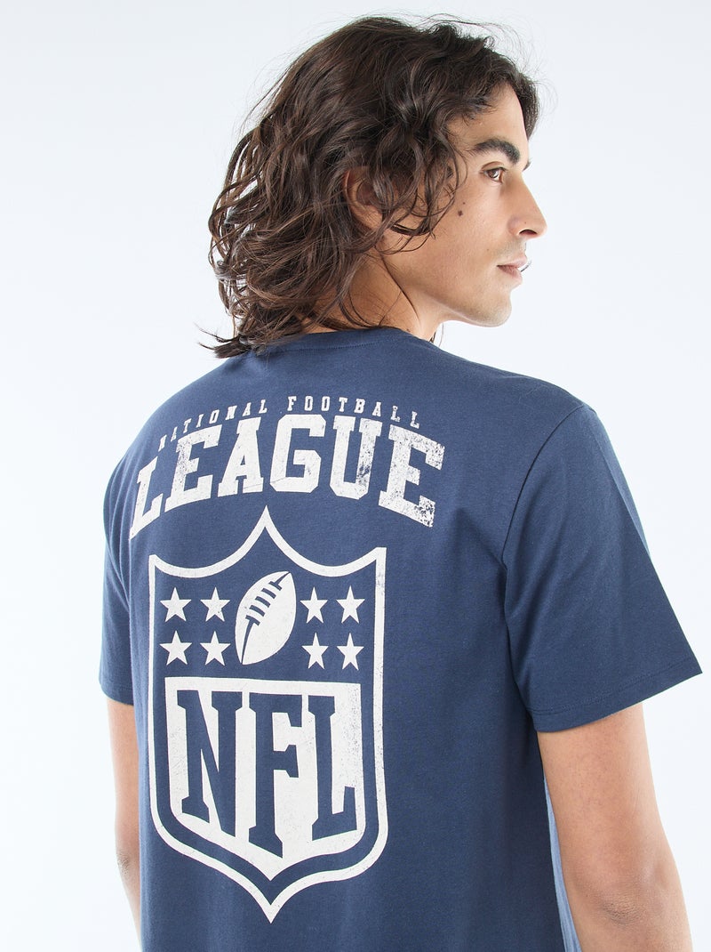 Besticktes T-Shirt \'NFL\' Blau - Kiabi