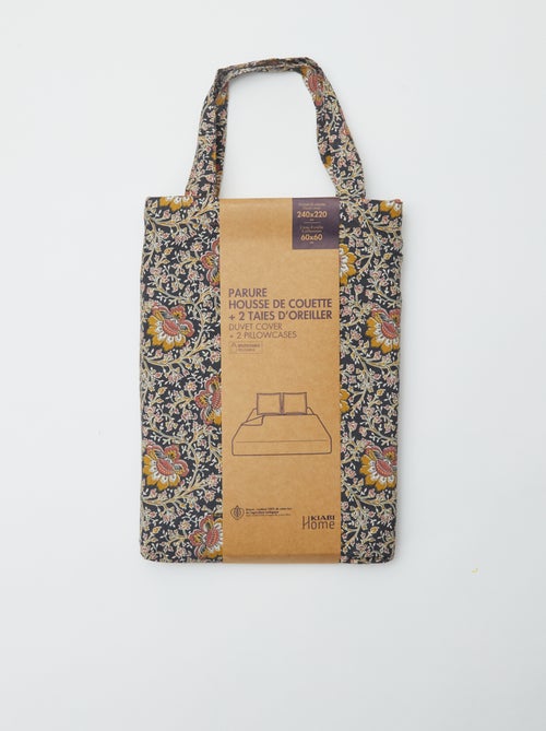 Bettwäsche-Set für 2 Personen, 240 x 220 cm, Baumwolle - Kiabi Home - Kiabi