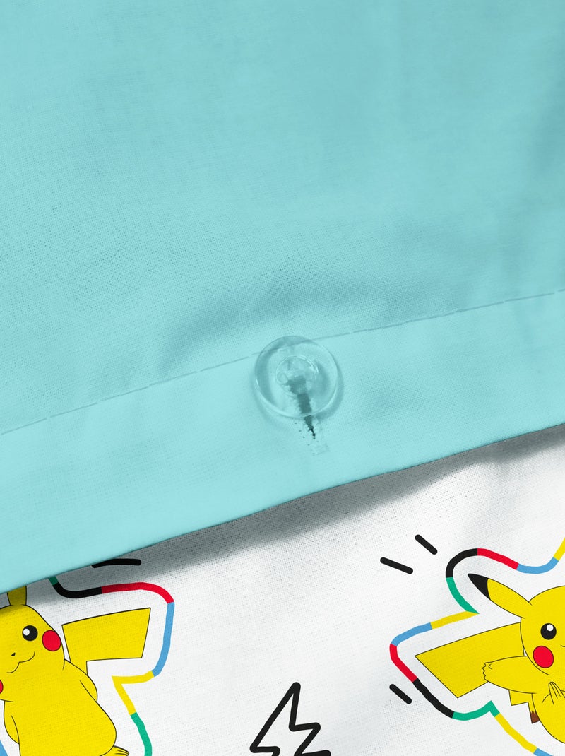 Bettwäsche-Set 'Pokémon' 2-teilig für 1 Person: Duvetbezug + Kissenbezug Blau - Kiabi
