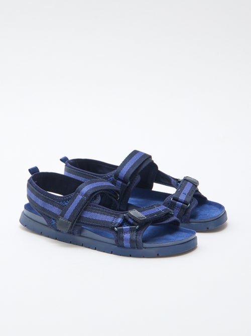 Blaue Sandalen mit Klettverschluss - Kiabi
