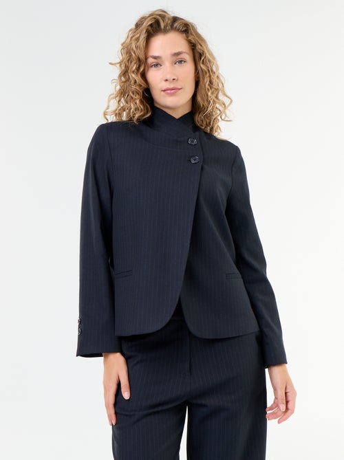 Blazer a collo alto con effetto incrociato - Kiabi