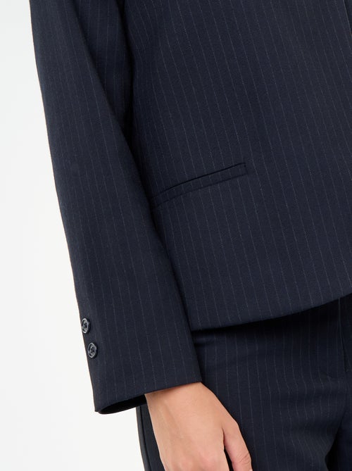 Blazer a collo alto con effetto incrociato - Kiabi