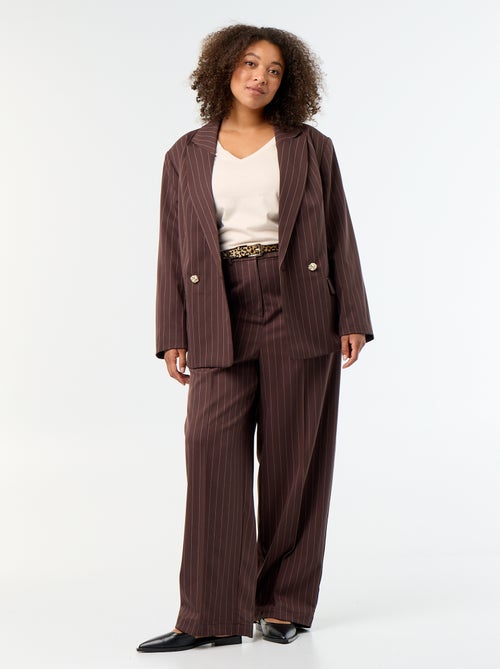 Blazer lungo con apertura a doppio petto - Kiabi