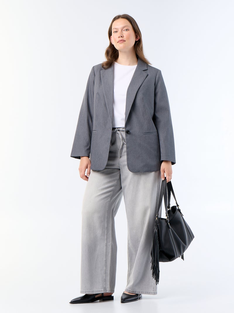 Blazer lungo Grigio - Kiabi