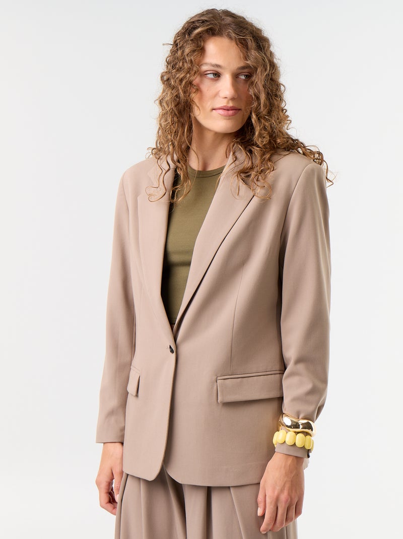Blazer lungo Marrone - Kiabi