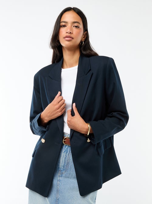 Blazer mit doppelreihigem Verschluss - Kiabi Blazer mit doppelreihigem Verschluss - Kiabi