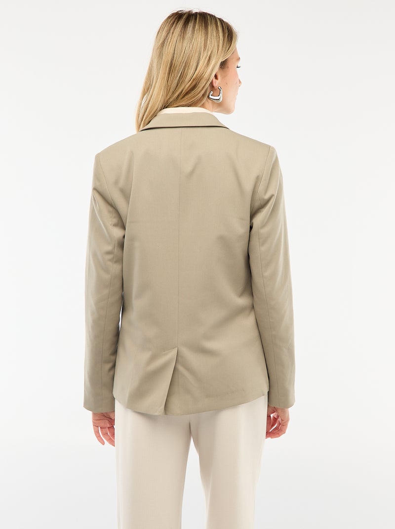 Blazer mit langen Ärmeln Grün - Kiabi
