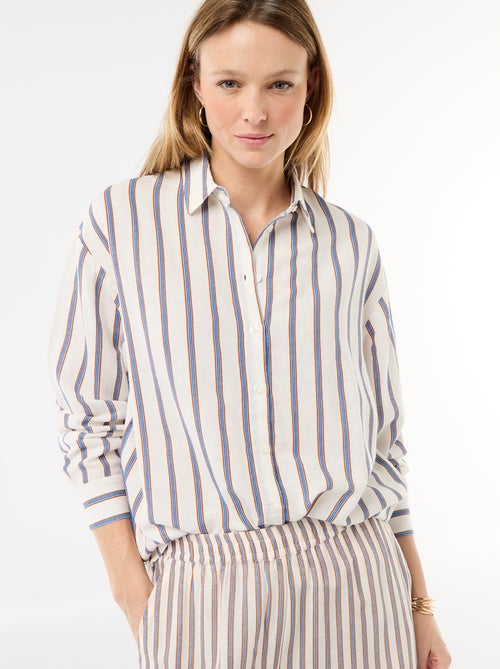 Blended Linen Shirt - Kiabi