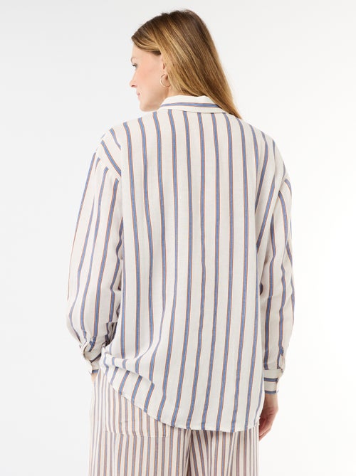 Blended Linen Shirt - Kiabi