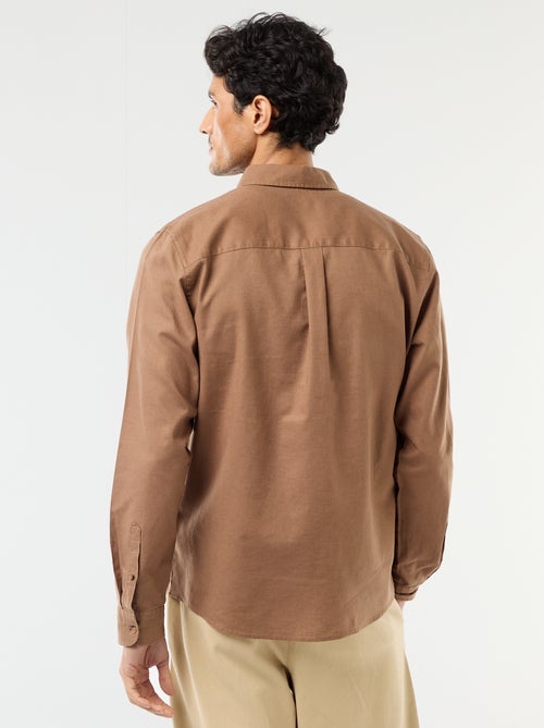 Blended linen shirt - Kiabi