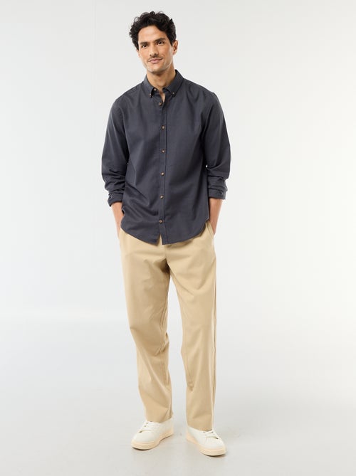 Blended linen shirt - Kiabi
