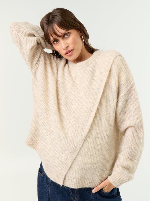 Blended Wool Nursing Sweater - Kiabi