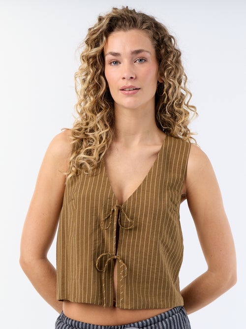 Blouse avec nœuds - Kiabi