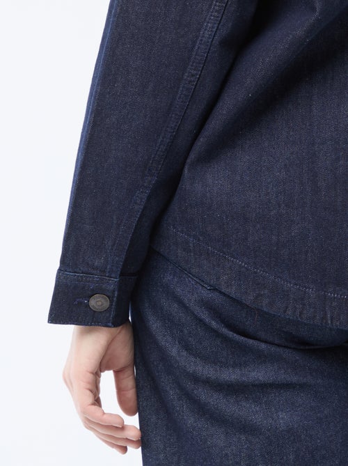 Blouse droite en denim - Kiabi