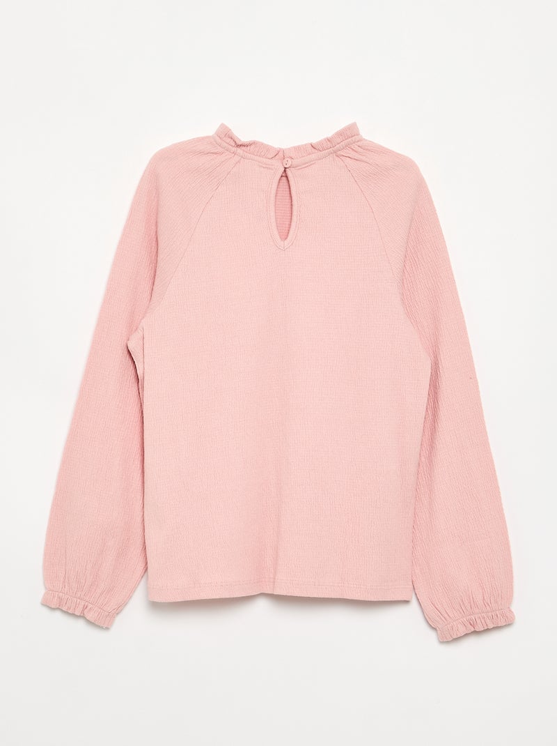 Blouse-effect shirt Pink - Kiabi