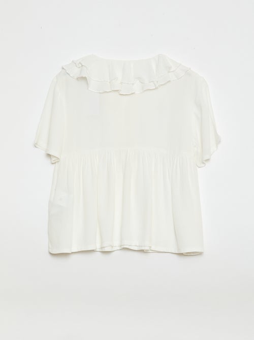 Blouse en maille légère à motif - Kiabi