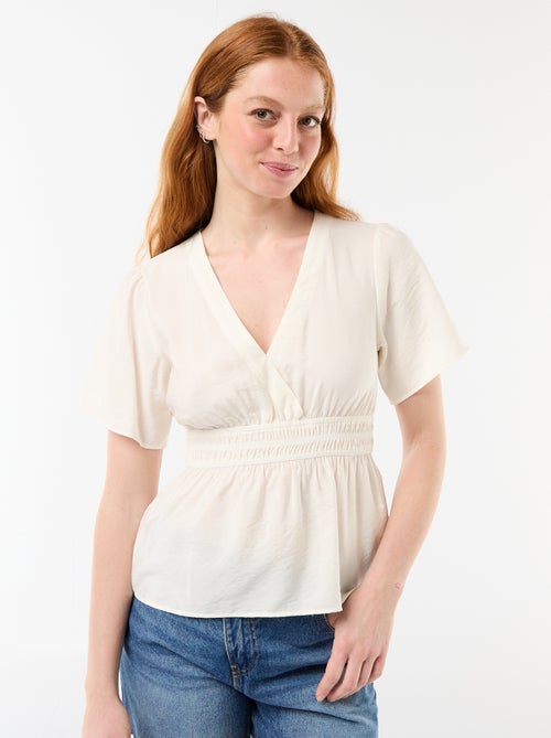 Blouse fluide coupe évasée - Kiabi