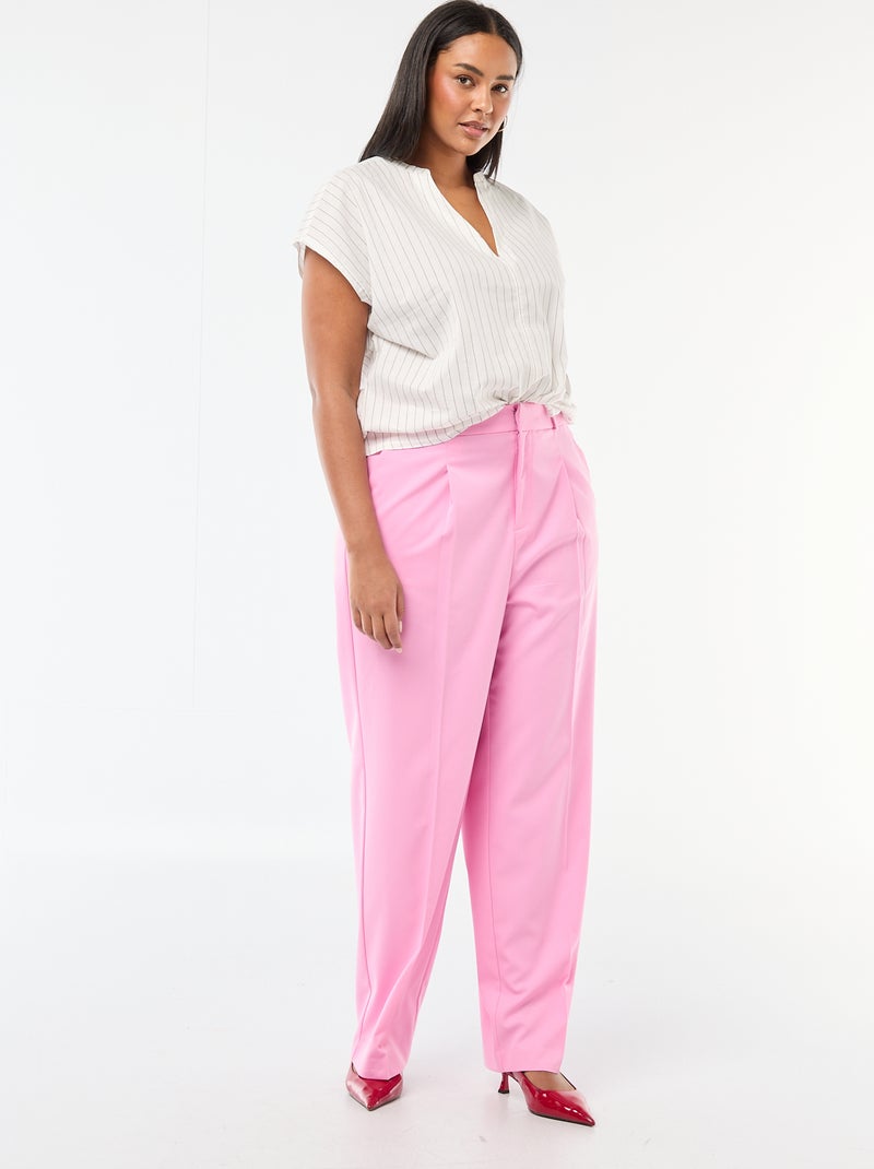 Blouse légère à manches courtes Blanc - Kiabi