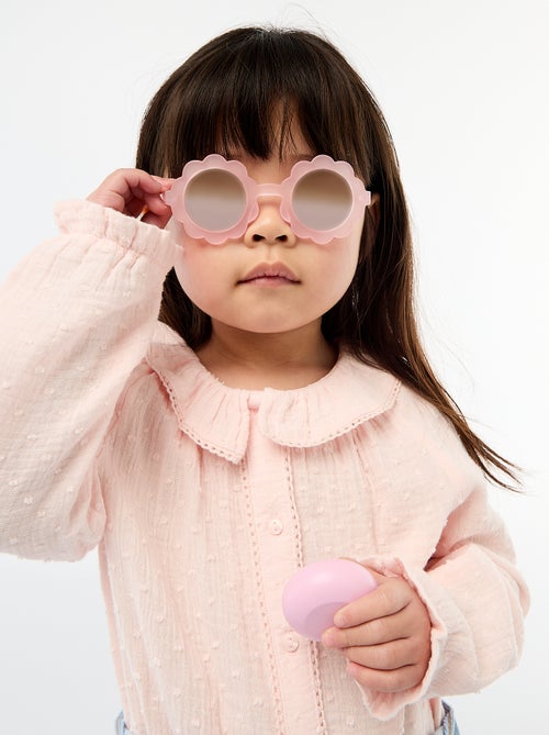 Blouse plumetis en gaze de coton - Kiabi