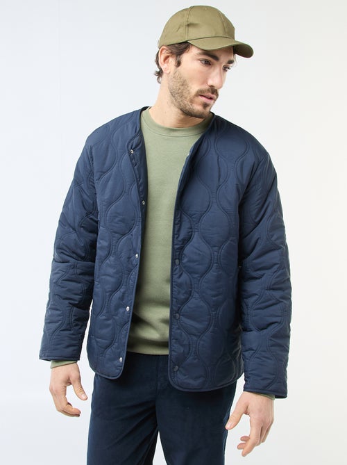 Blouson à capuche avec plastron en molleton amovible - Kiabi
