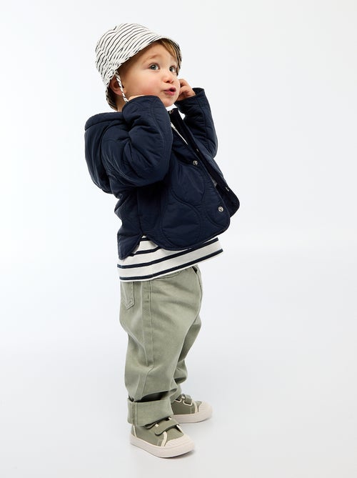 Blouson à capuche matelassé - Kiabi