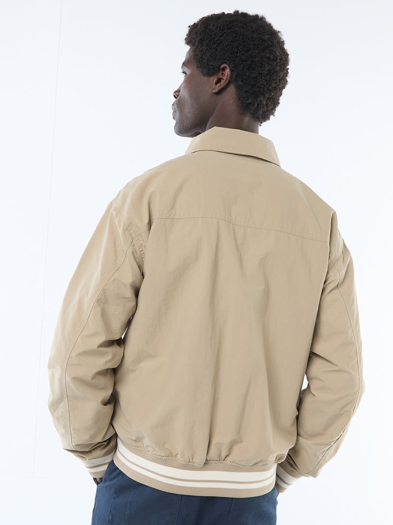 Blouson aviateur Beige - Kiabi