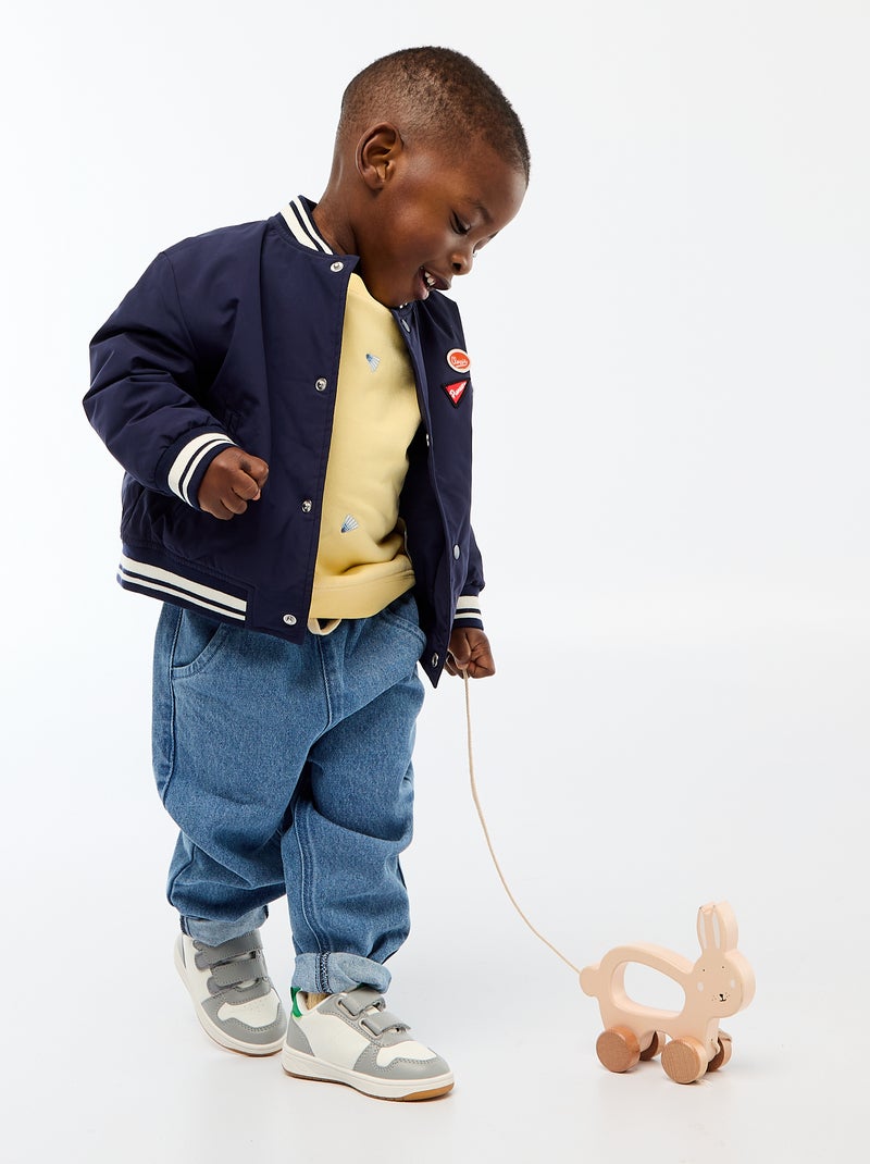 Blouson aviateur déperlant Bleu - Kiabi