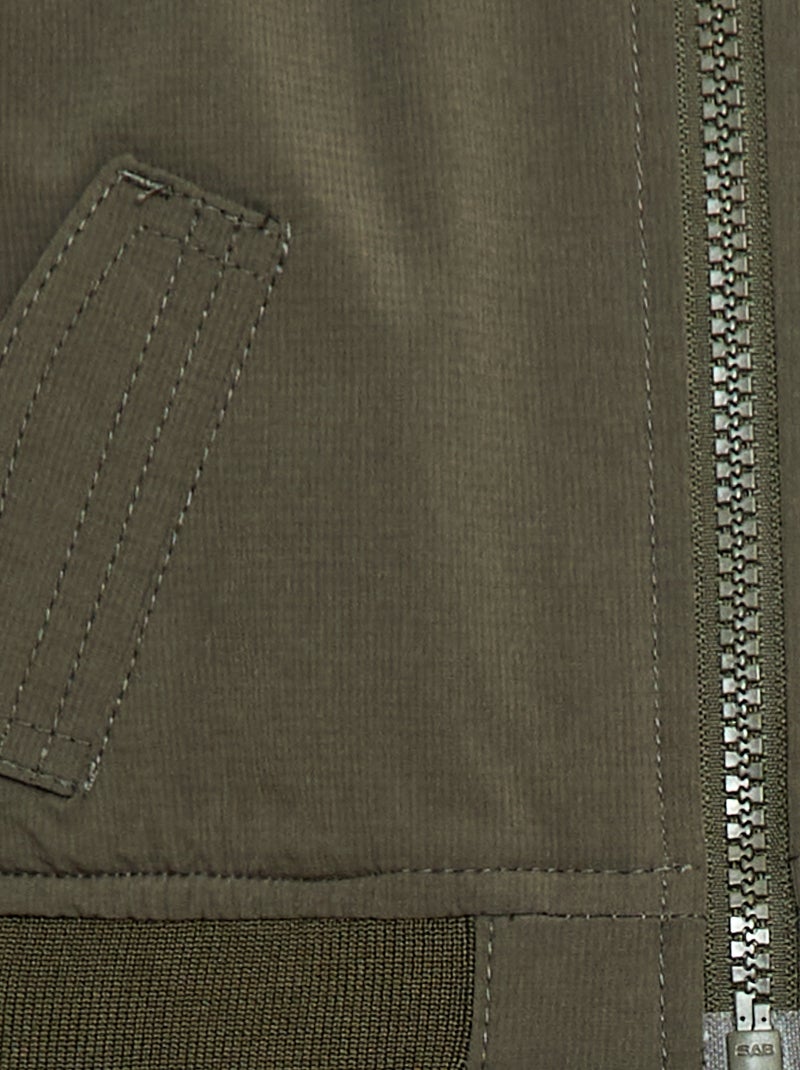 Blouson aviateur Kaki - Kiabi