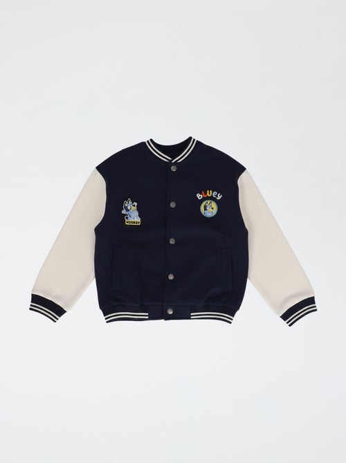 Blouson brodé 'Bluey' en molleton et coton - Kiabi