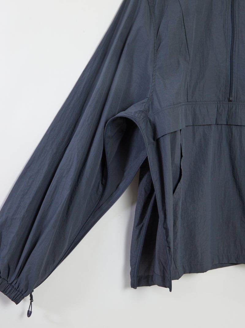 Blouson de pluie à capuche - collection facile à enfiler BLEU - Kiabi