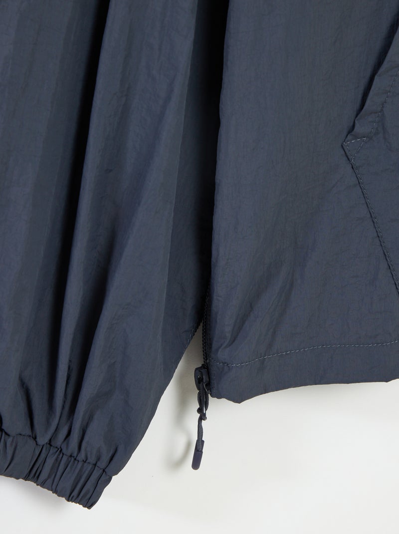 Blouson de pluie à capuche - collection facile à enfiler BLEU - Kiabi