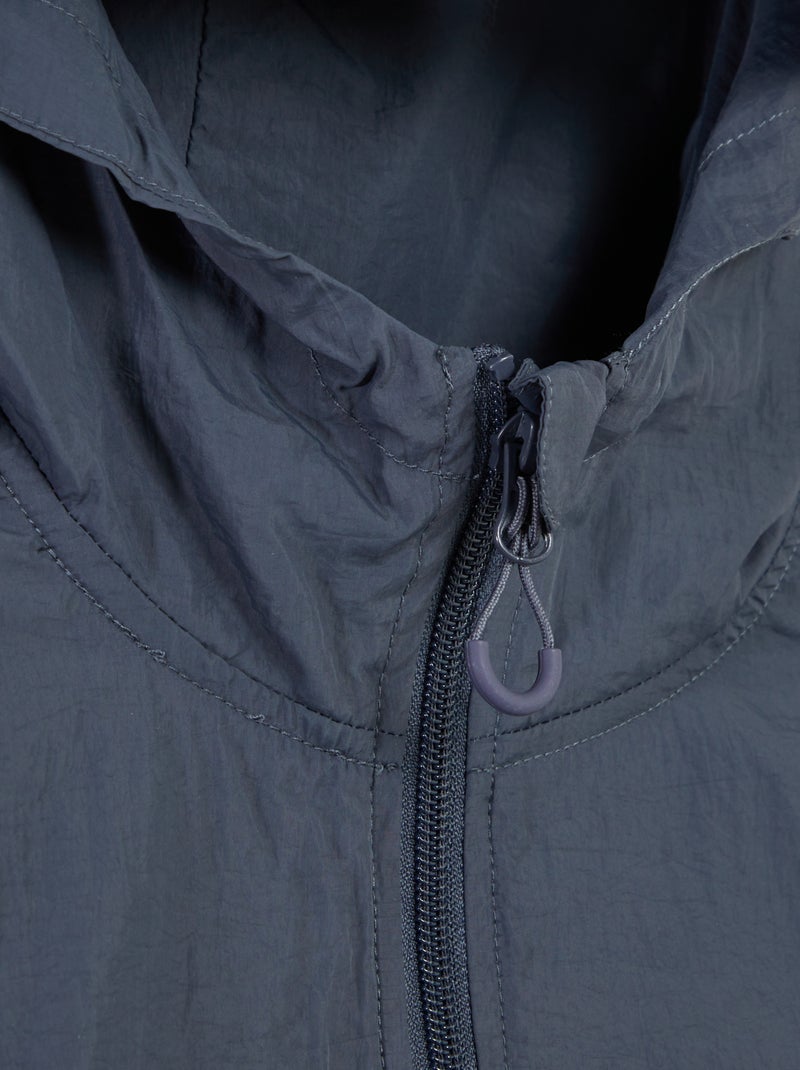 Blouson de pluie à capuche - collection facile à enfiler BLEU - Kiabi