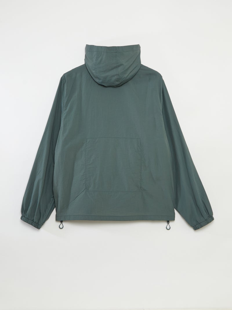 Blouson de pluie à capuche - collection facile à enfiler VERT - Kiabi