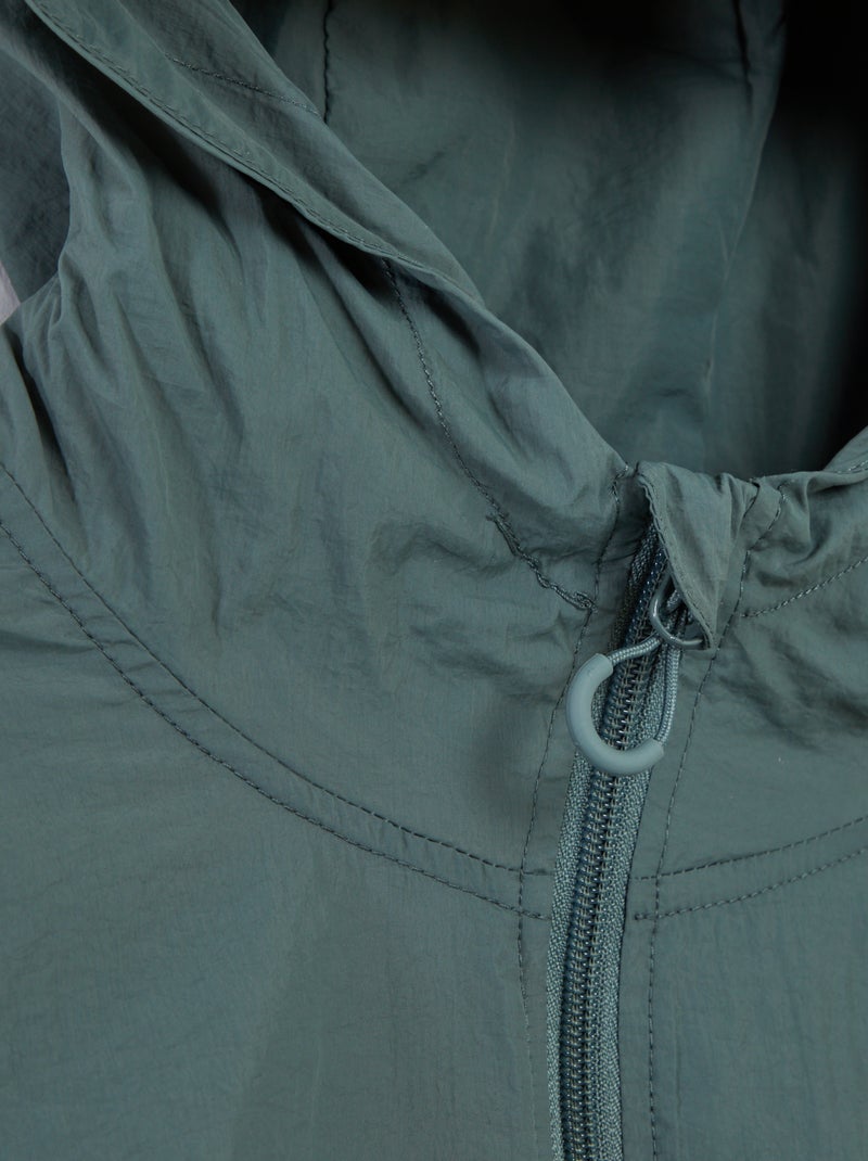 Blouson de pluie à capuche - collection facile à enfiler VERT - Kiabi