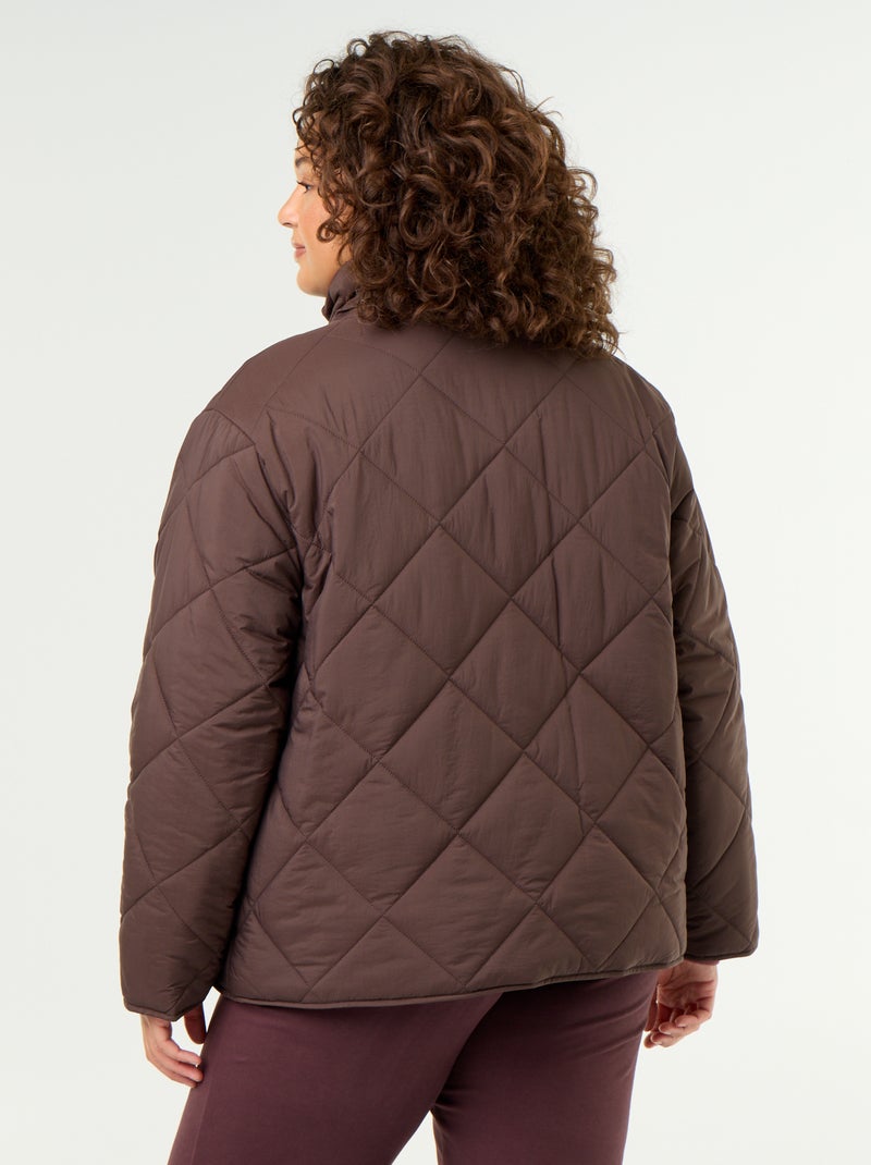 Blouson déperlant uni Marron - Kiabi