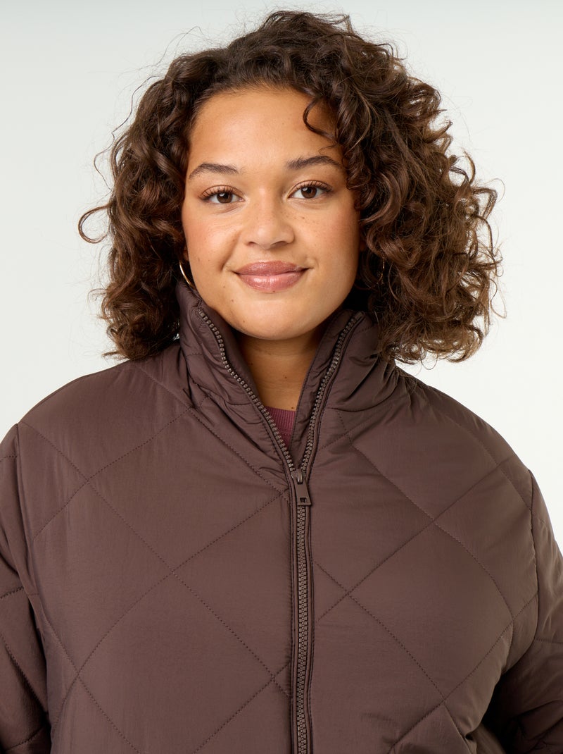 Blouson déperlant uni Marron - Kiabi