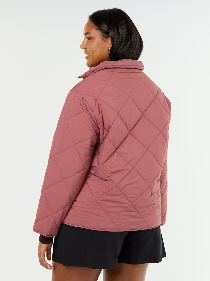 Blouson déperlant uni Rose - Kiabi