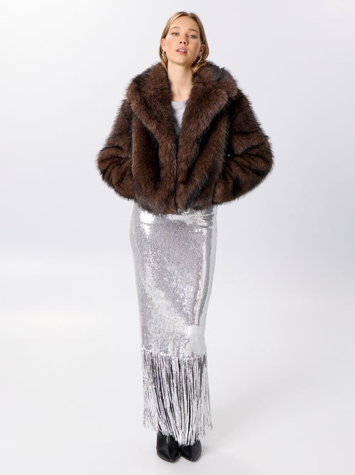 Blouson en fausse fourrure - Kiabi
