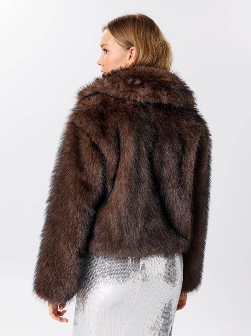 Blouson en fausse fourrure - Kiabi