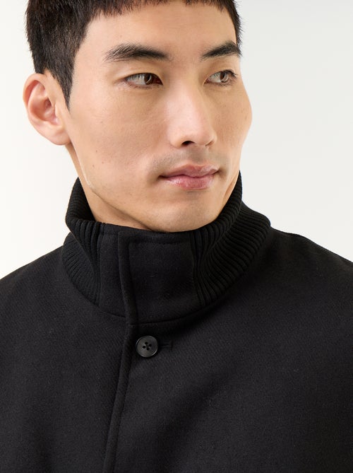 Blouson en faux lainage boutonné - Kiabi