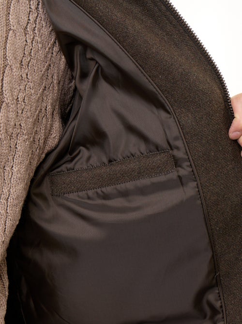 Blouson en faux lainage col effet moutonné - Kiabi Blouson en faux lainage col effet moutonné - Kiabi