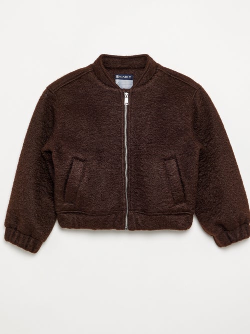 Blouson en faux lainage - Kiabi