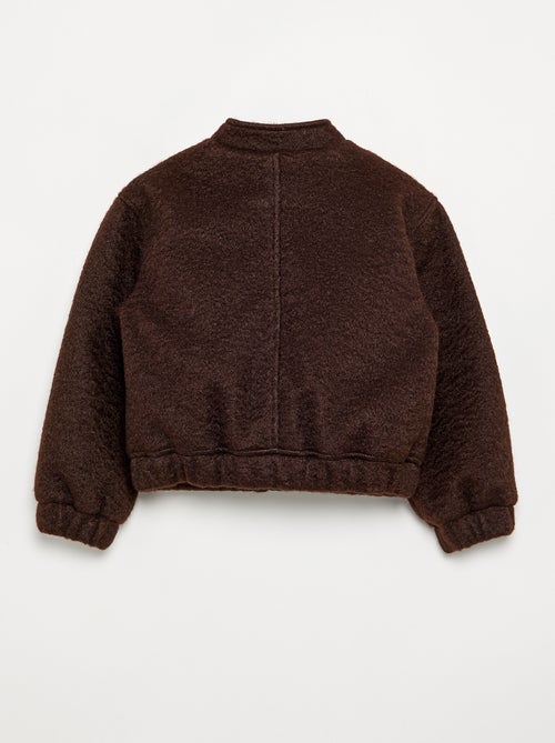 Blouson en faux lainage - Kiabi