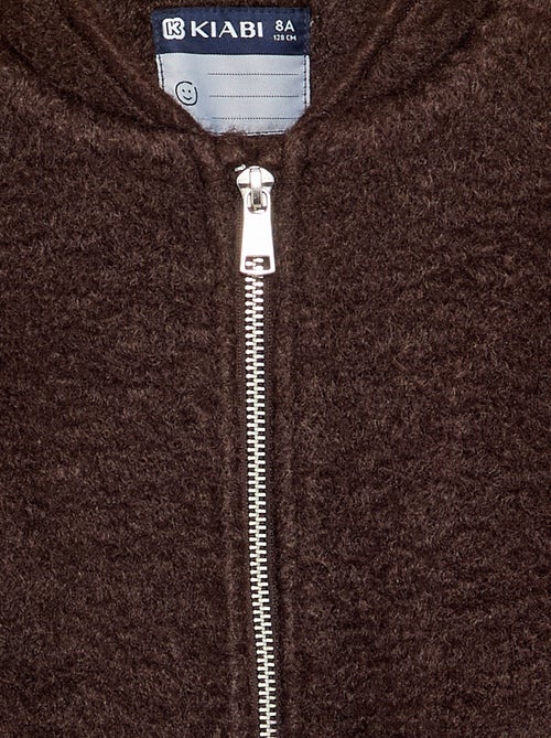 Blouson en faux lainage - Kiabi