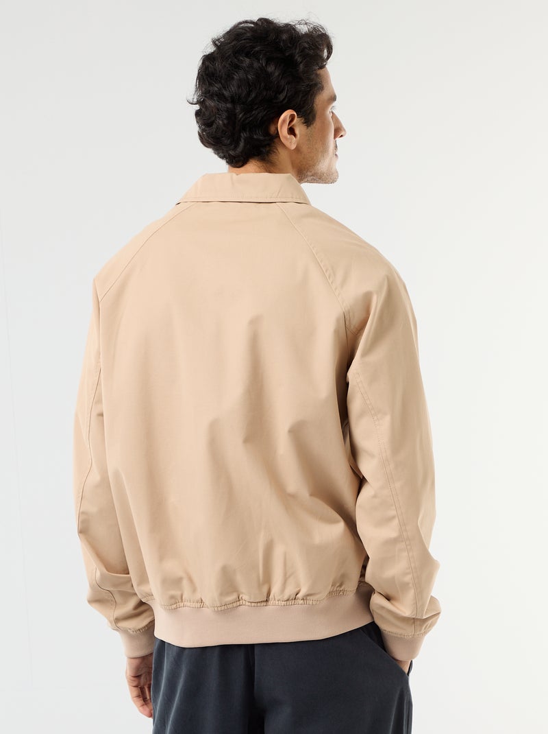 Blouson en twill Beige - Kiabi